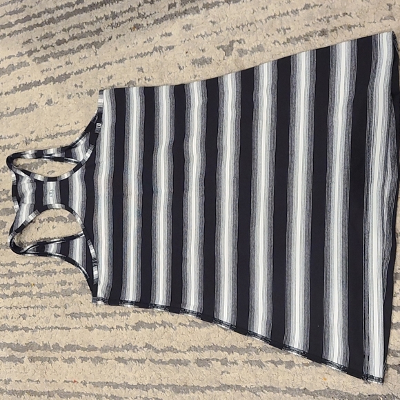 Lululemon Cool Racerback Capilano Stripe Black White tank top - Picture 10 of 11